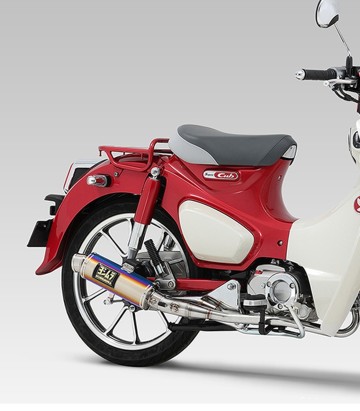 Compleet uitlaatsysteem Yoshimura GP-Magnum Blauw titanium voor Honda C 125 Super Cub (18-24) 110a-44g-5u81b