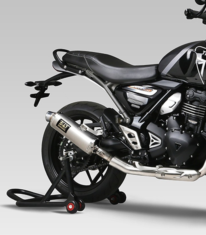 Escape Yoshimura GP-Magnum Acero satinado para Triumph Scrambler 400 X (24-25), Speed 400 (24-25) 110a-674-5u30