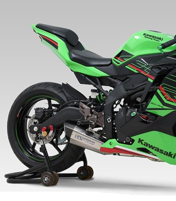 Compleet uitlaatsysteem Yoshimura Hepta Force Titanium met carbon eindkap voor Kawasaki ZX 25 R (21-23), ZX 4 R (23-24) 150-247-