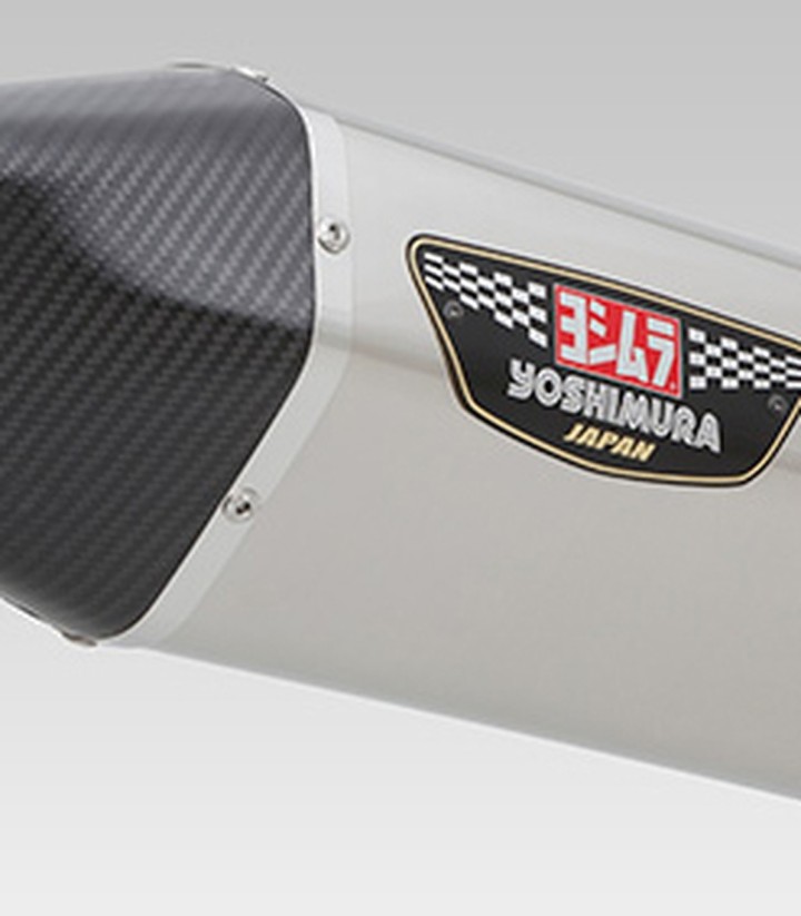 Yoshimura Sports Hepta Force Full System Stainless with Carbon End Cap for Yamaha TMAX 530 (12-16) 170-389-c05g0
