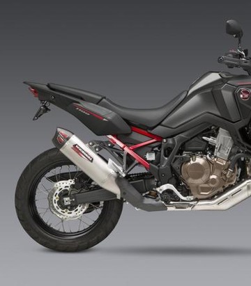 Échappement Yoshimura RS-12 Acier avec embout carbone pour Honda CRF 1100 L Africa Twin (20-26) 12401bs520