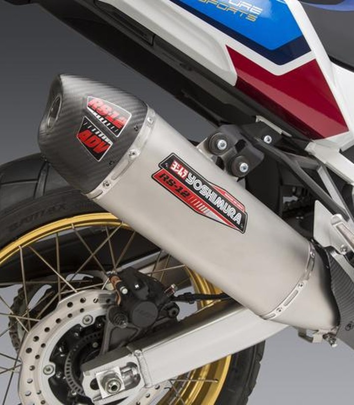 Échappement Yoshimura RS-12 Acier avec embout carbone pour Honda CRF 1100 L Africa Twin (20-26) 12401bs520