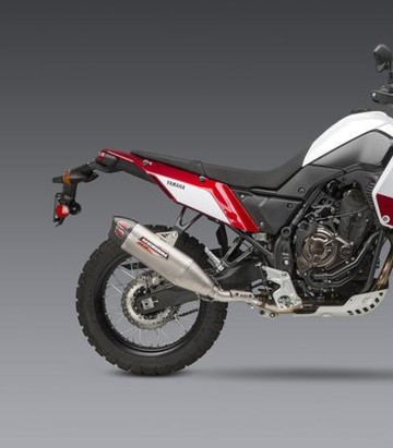 Yoshimura RS-12 Exhaust Stainless with Carbon End Cap for Yamaha Tenere 700 (19-26) 13710bs520