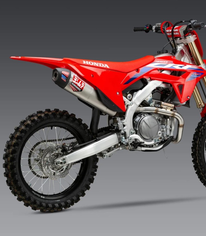 Scarico completo Yoshimura RS-12 Alluminio con fondello in carbonio per Honda CRF 450 R/RX (21-24) 225850s321