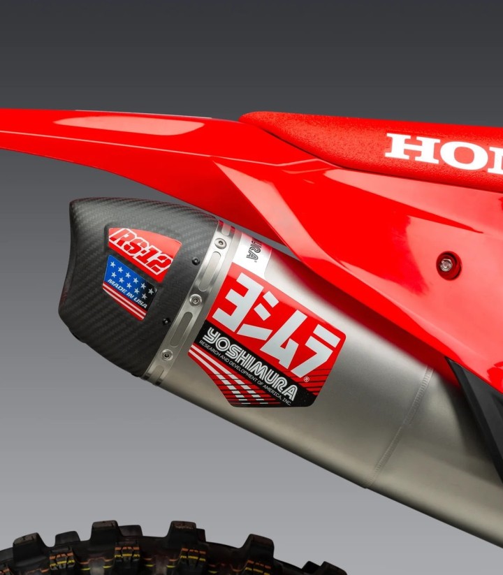 Ligne d'échappement complète Yoshimura RS-12 Aluminium avec embout carbone pour Honda CRF 450 R/RX (21-24) 225850s321