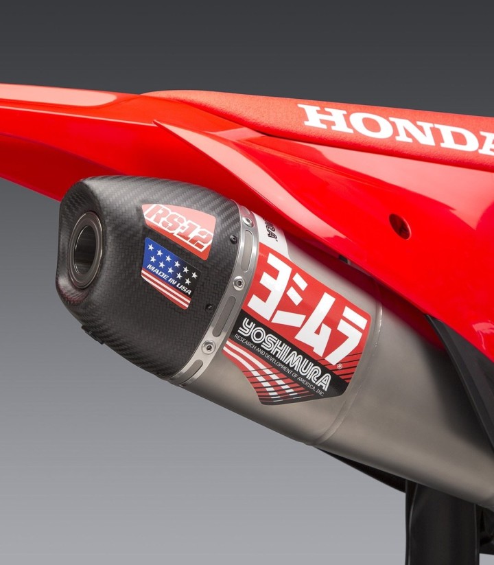 Échappement Yoshimura RS-12 Acier avec embout carbone pour Honda CRF 450 R/RX (21-24) 225852s320