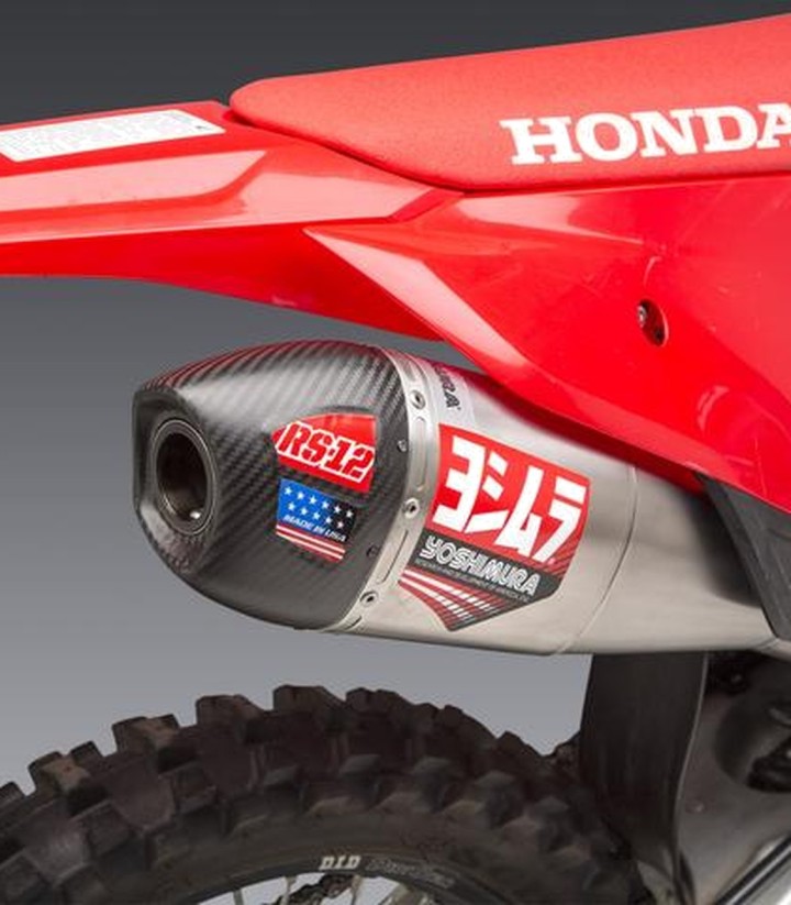 Escape Yoshimura RS-12 Acero con punta de carbono para Honda CRF 250 R/RX (22-24) 228452s320