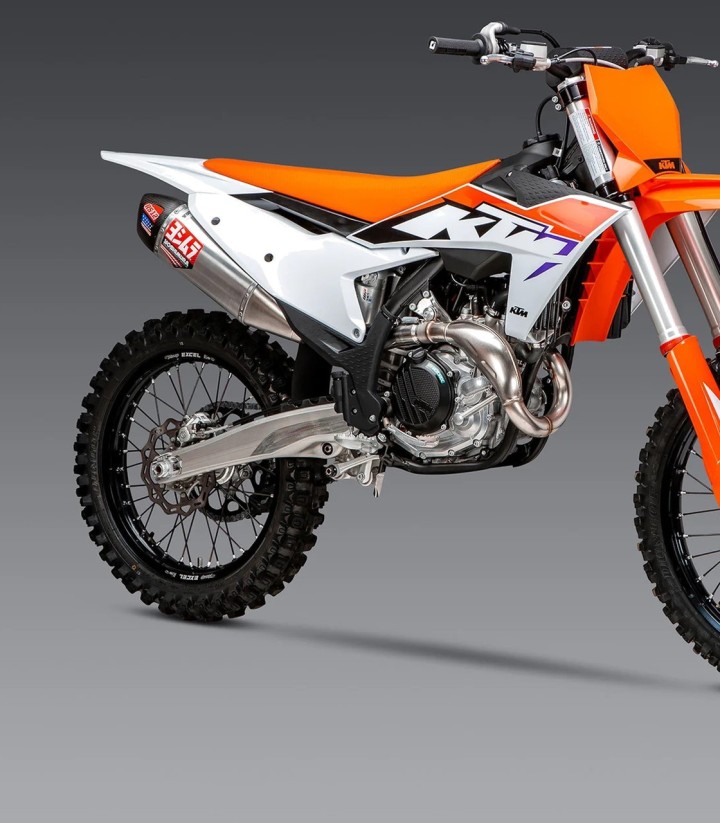 Yoshimura RS-12 Exhaust Aluminium with Carbon End Cap for several Husqvarna and KTM models 262542s320