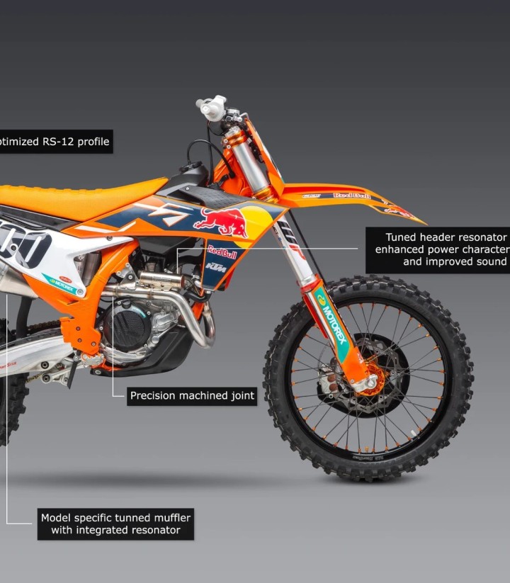 Escape completo Yoshimura RS-12 Alumínio com ponta de carbono para Husqvarna FC 450 (22-24), KTM SX-F 450 (22-24) 264630s320