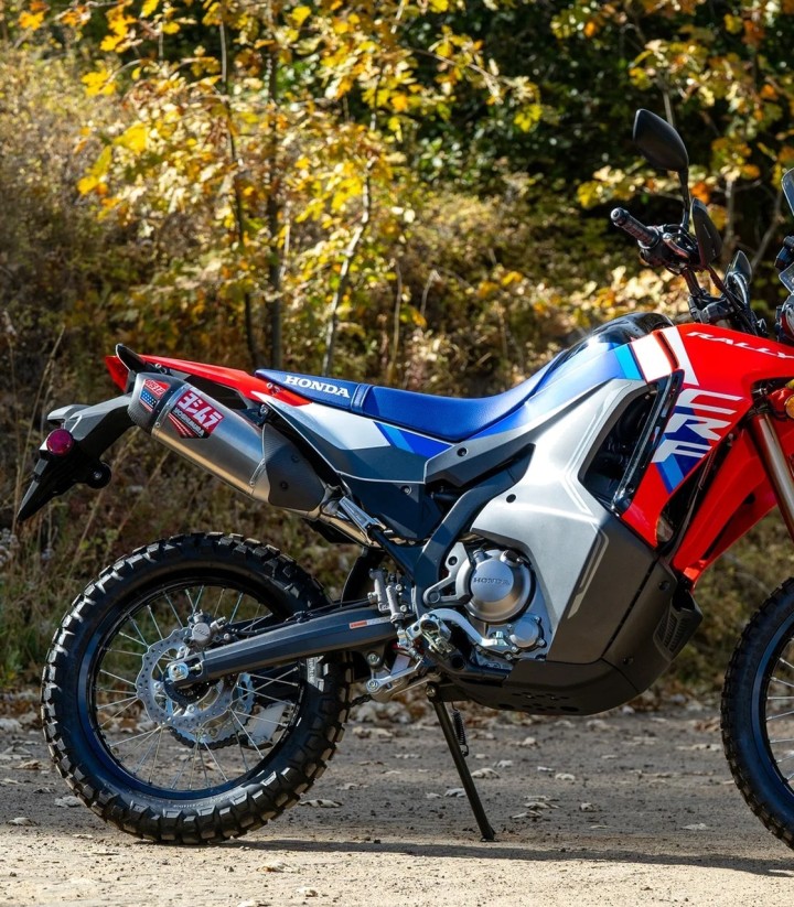 Yoshimura RS-12 SS Full System Stainless with Carbon End Cap for Honda CRF 300 L/RLA Rally (21-24) 123410s520