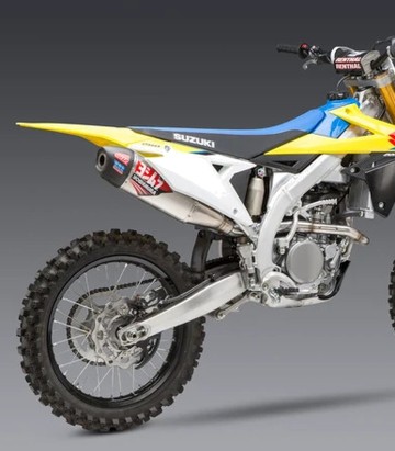 Scarico completo Yoshimura RS-2 Alluminio con fondello in carbonio per Suzuki RMZ 250 (19-25) 218320s320