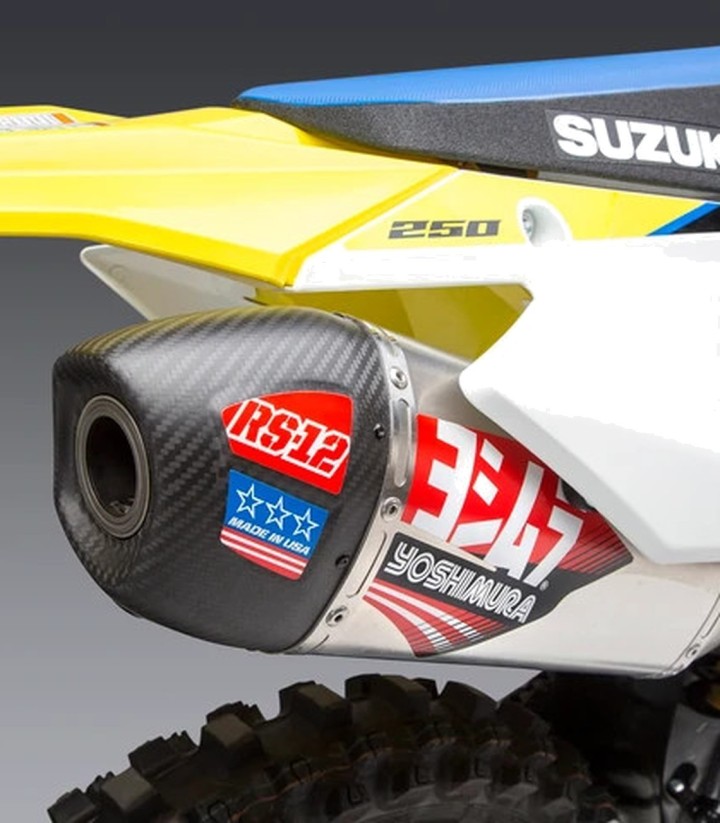 Yoshimura RS-2 Full System Aluminium with Carbon End Cap for Suzuki RMZ 250 (19-25) 218320s320