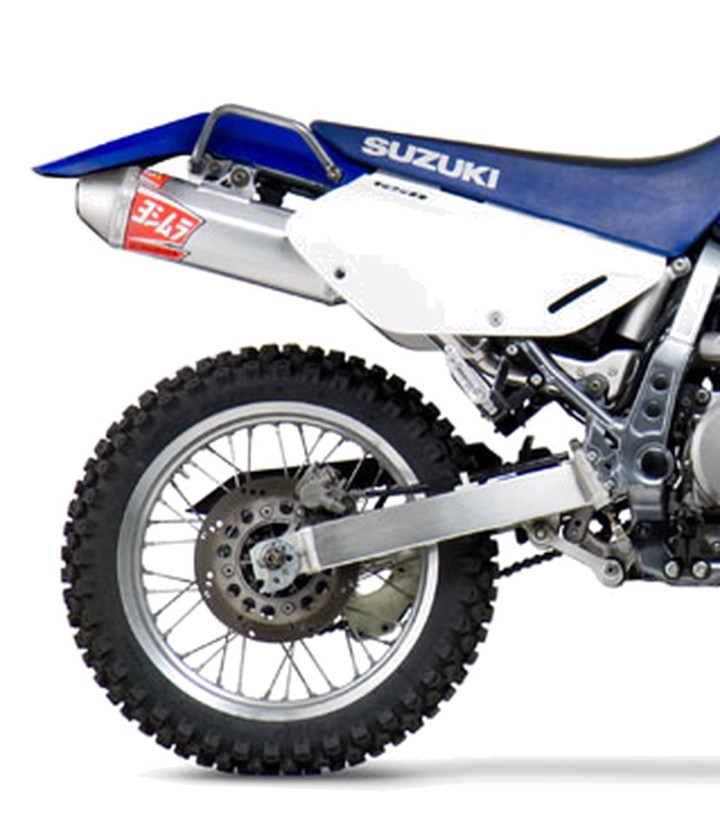 Yoshimura RS-2 Oval Exhaust Aluminium with Stainless End Cap for Suzuki DR 650 SE (96-22) 116502c350