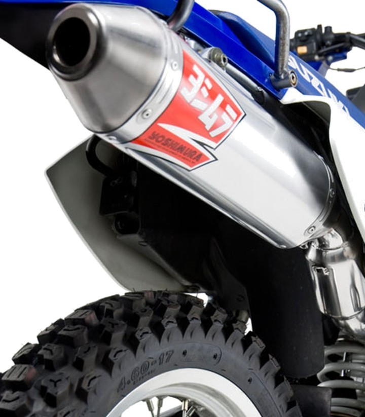 Yoshimura RS-2 Oval Exhaust Aluminium with Stainless End Cap for Suzuki DR 650 SE (96-22) 116502c350