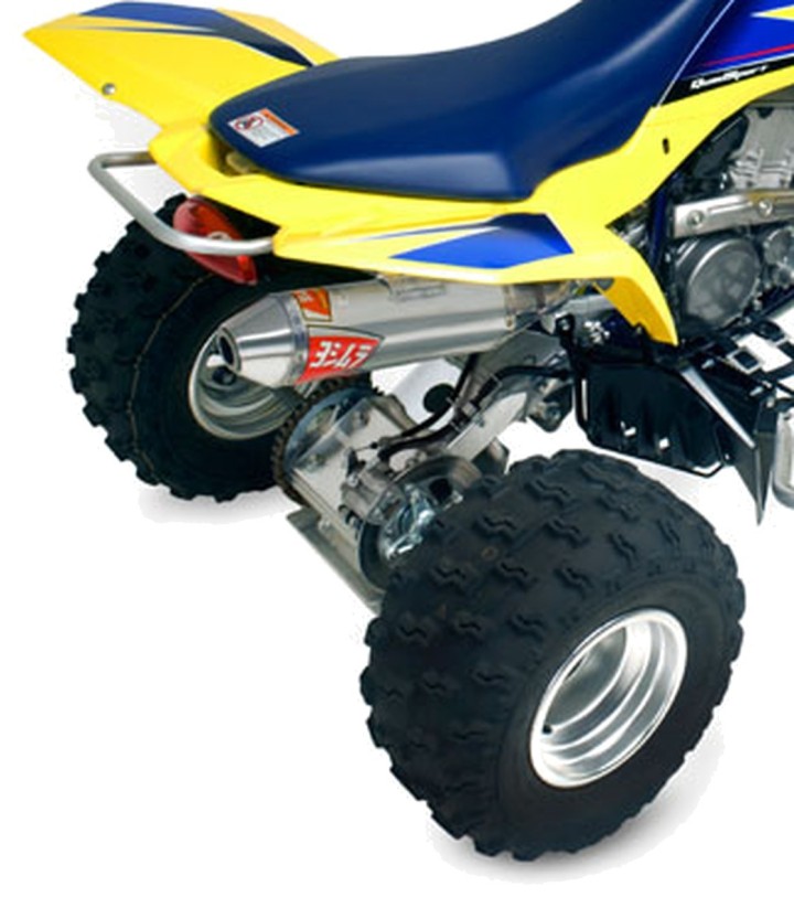 Komplettauspuffanlage Yoshimura RS-2 Oval Aluminium für Kawasaki KFX 400 (03-14), Suzuki LTZ 400 (03-14) 2176503