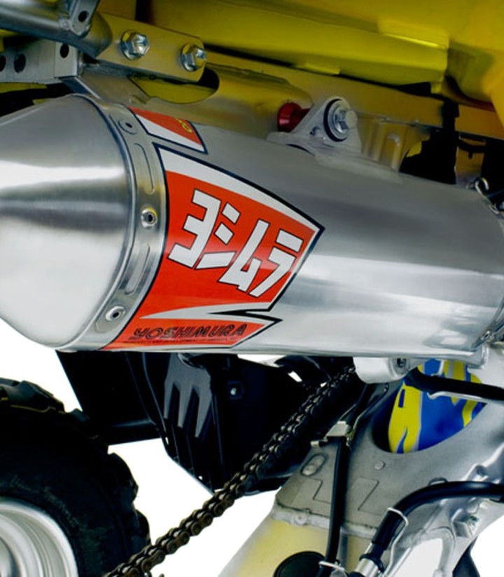 Scarico completo Yoshimura RS-2 Oval Alluminio per Kawasaki KFX 400 (03-14), Suzuki LTZ 400 (03-14) 2176503