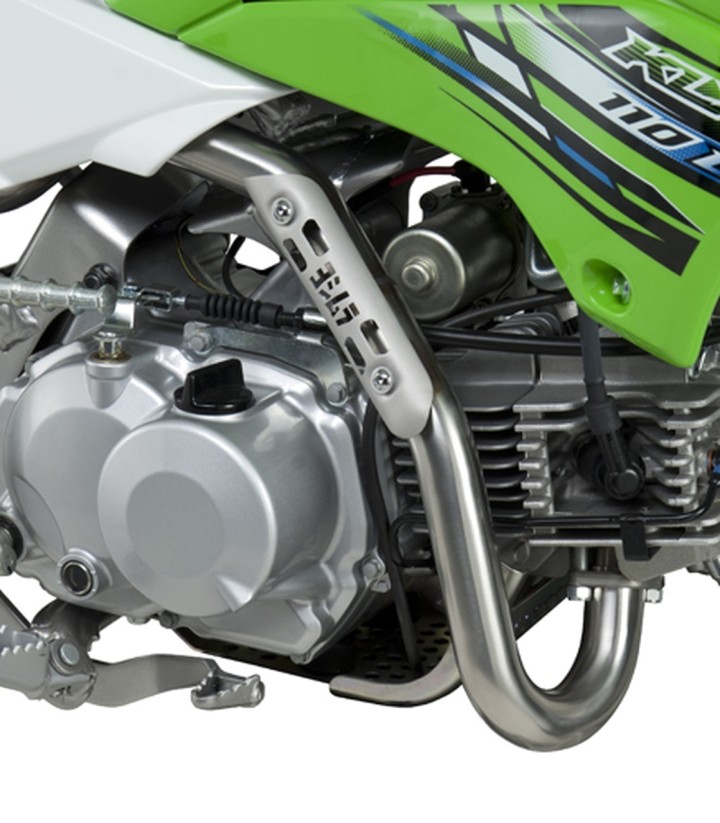 Yoshimura RS-2 Oval Full System Carbon with Stainless End Cap for Kawasaki KLX 110 (02-26), Suzuki DRZ 110 (03-05) 2430522