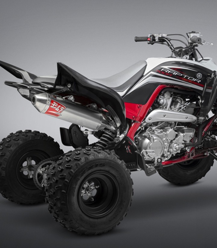 Compleet uitlaatsysteem Yoshimura RS-2 Oval Aluminium met stalen eindkap voor Yamaha Raptor 700 (15-25) 338800c350