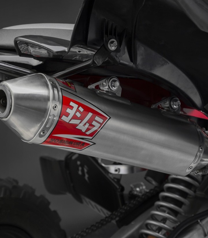 Compleet uitlaatsysteem Yoshimura RS-2 Oval Aluminium met stalen eindkap voor Yamaha Raptor 700 (15-25) 338800c350