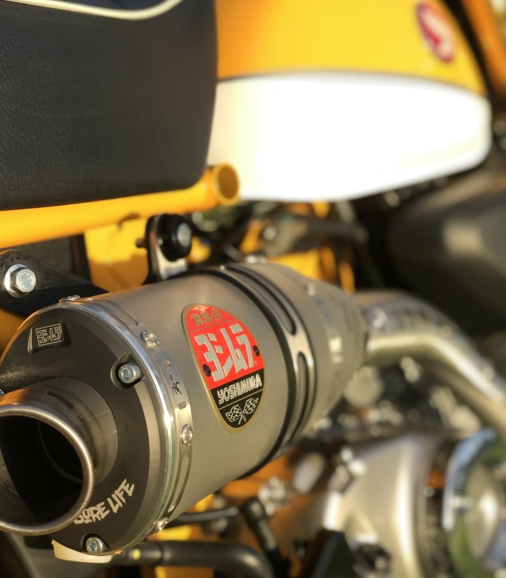 Auspuff Yoshimura RS-3 Stahl mit Titan-Endkappe für Honda Z 125 MA Monkey (18-24) 12130b5500