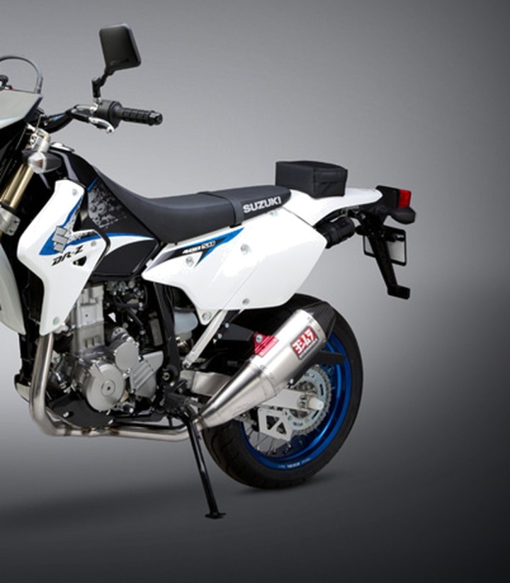 Compleet uitlaatsysteem Yoshimura RS-4 Aluminium met carbon eindkap voor Suzuki DRZ 400 (00-23) 116600d320