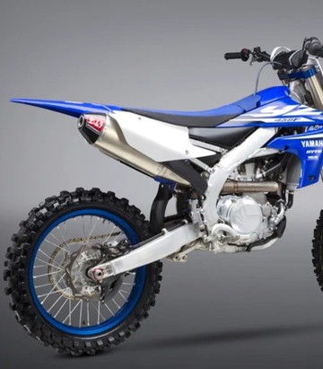 Scarico completo Yoshimura RS-4 Titanio con fondello in carbonio per Yamaha WR 450 F (19-22), YZ 450 F (18-22) 234821d720