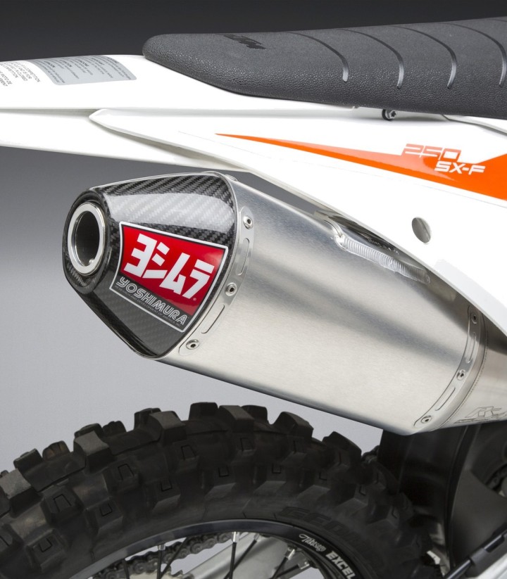 Scarico Yoshimura RS-4 Alluminio con fondello in carbonio per Husqvarna FC 250/350 (19-22), KTM SX-F/XC-F 250/350 (19-22) 262532