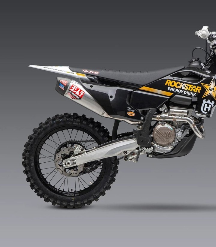 Ligne d'échappement complète Yoshimura RS-4 Aluminium avec embout carbone pour Husqvarna FC 250 (22-26), KTM SX-F 250/350 (22-26