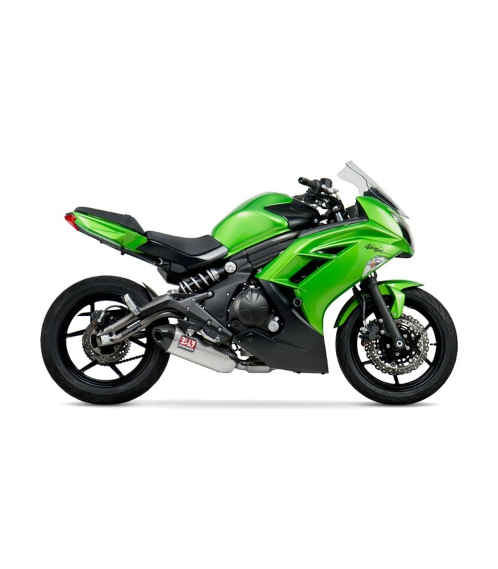 Ligne d'échappement complète Yoshimura RS-4S Acier avec embout carbone pour Kawasaki Ninja 650 (12-16) 146500d520
