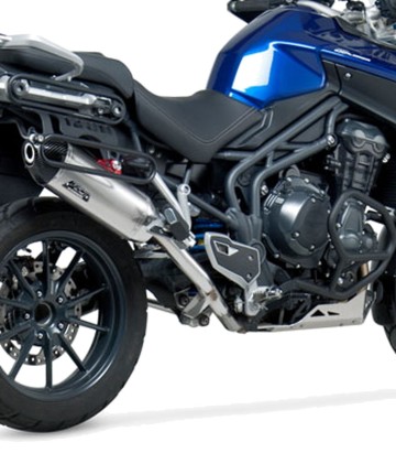 Uitlaat Yoshimura RS-4T Staal met carbon eindkap voor Triumph Tiger 1200 Explorer (12-13) 192002d520