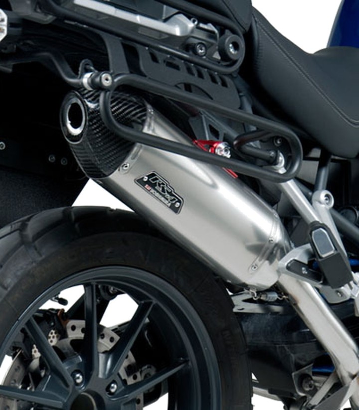 Scarico Yoshimura RS-4T Acciaio con fondello in carbonio per Triumph Tiger 1200 Explorer (12-13) 192002d520