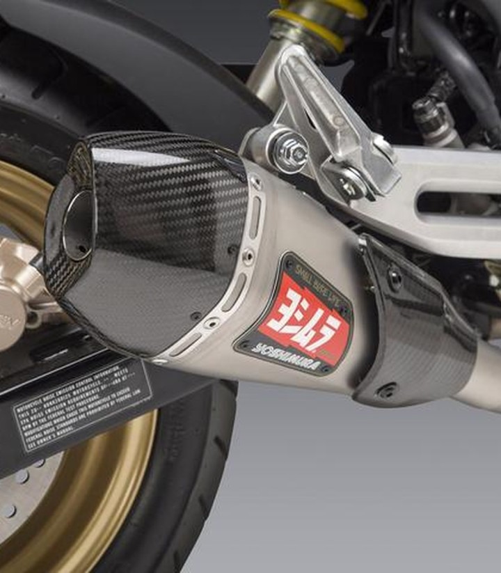 Escape completo Yoshimura RS-9 Acero con punta de carbono para Honda MSX 125 Grom (21-25) 12122ar520