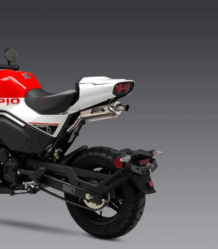 Auspuff Yoshimura RS-9T Aluminium mit Stahl-Endkappe für CFMOTO Papio (24) 19126bh500