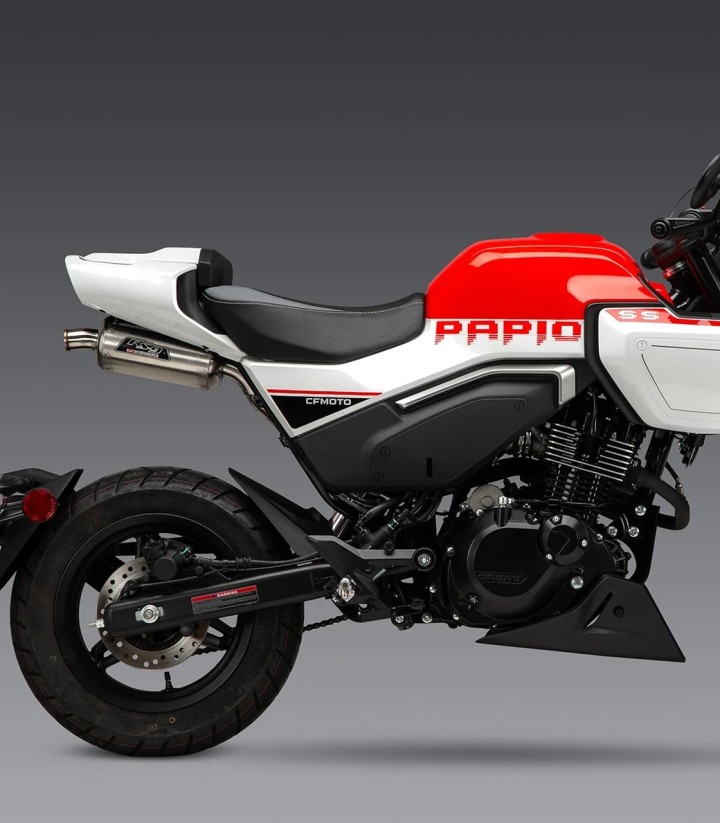 Échappement Yoshimura RS-9T Aluminium avec embout acier pour CFMOTO Papio (24) 19126bh500