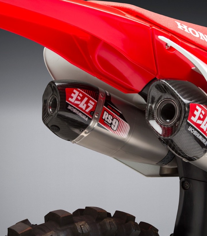 Compleet uitlaatsysteem Yoshimura RS-9T Staal met carbon eindkap voor Honda CRF 450 R (17-20) 225840r520