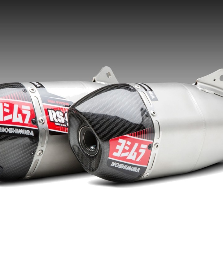 Scarico Yoshimura RS-9T Acciaio con fondello in carbonio per Honda CRF 450 R/RX (19-20) 225842r520