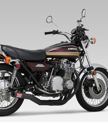 Escape completo Yoshimura Cyclone Negro para Kawasaki Z1 900 (73-74) 110-291-4640