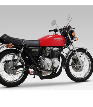 Escape completo Yoshimura Cyclone Negro para Honda CB 400 Four (74-77) 150-441-0640