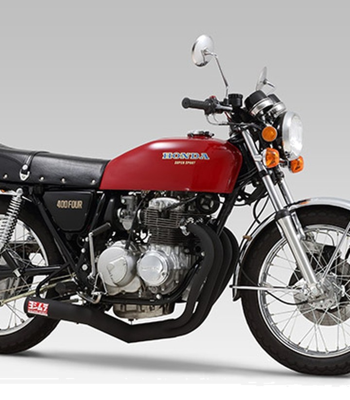 Escape completo Yoshimura Cyclone JMCA Preto para Honda CB 400 F (76-77) 110-441-4640