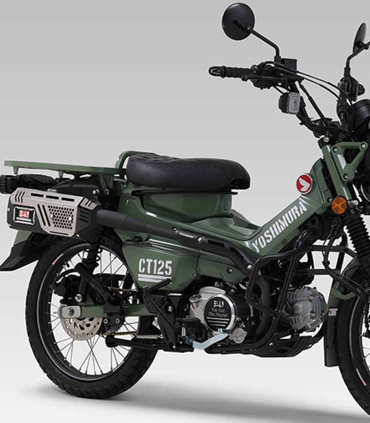 Escape completo Yoshimura Cyclone JMCA Preto para Honda C 125 Super Cub (20-25) 110a-46g-c4510