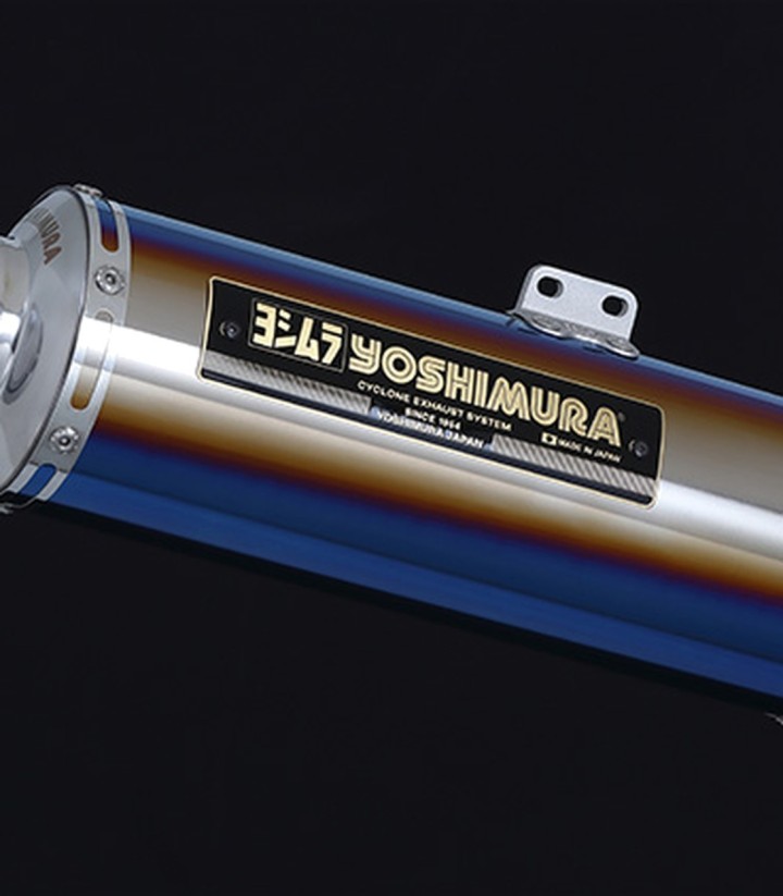 Auspuff Yoshimura Brevis JMCA Blaues Titan für Kawasaki Z 900 RS (18-24) 110-269-5480b