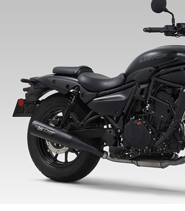 Échappement Yoshimura Drag JMCA Noir pour Kawasaki Eliminator 500 (24-25) 110-249-6560