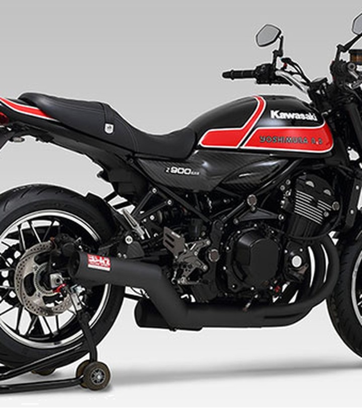 Escape completo Yoshimura Duplex Shooter Preto para Kawasaki Z 900 RS (18-24) 110-269-4640