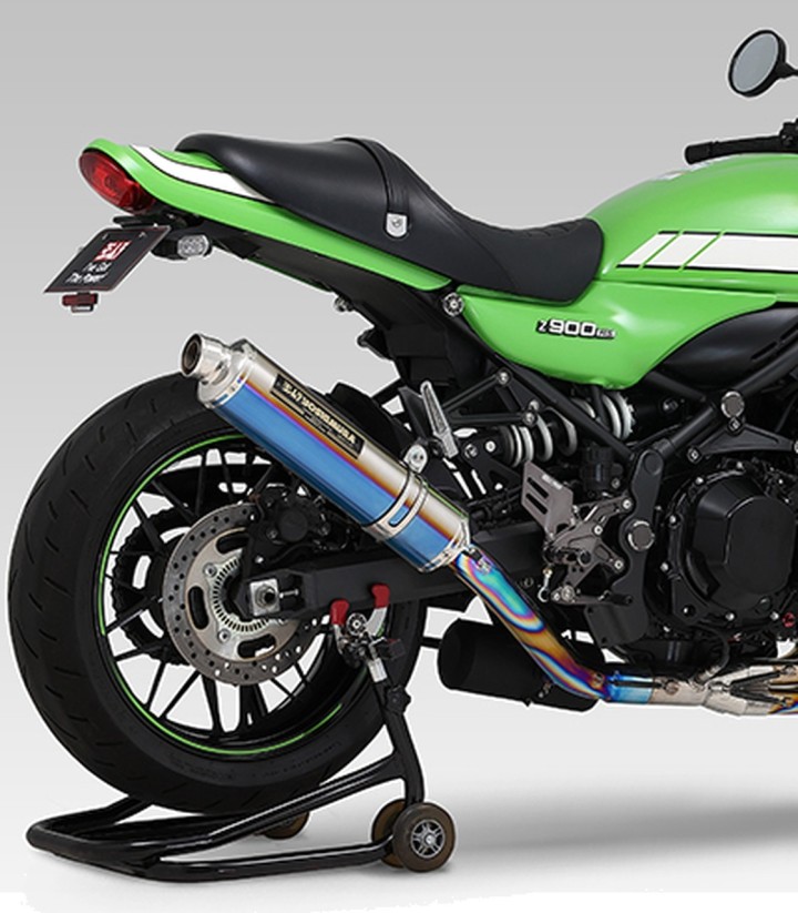 Komplettauspuff Yoshimura Duplex Shooter Fire Spec Blaues Titan für Kawasaki Z 900 RS (18-24) 110-269f8280b