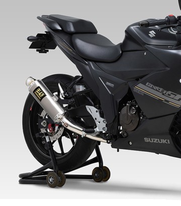 Compleet uitlaatsysteem Yoshimura JMCA Gesatineerd staal voor Suzuki DL 250 V Strom (23-25), Gixxer SF 250 (23-25) 110a-12c-5u30