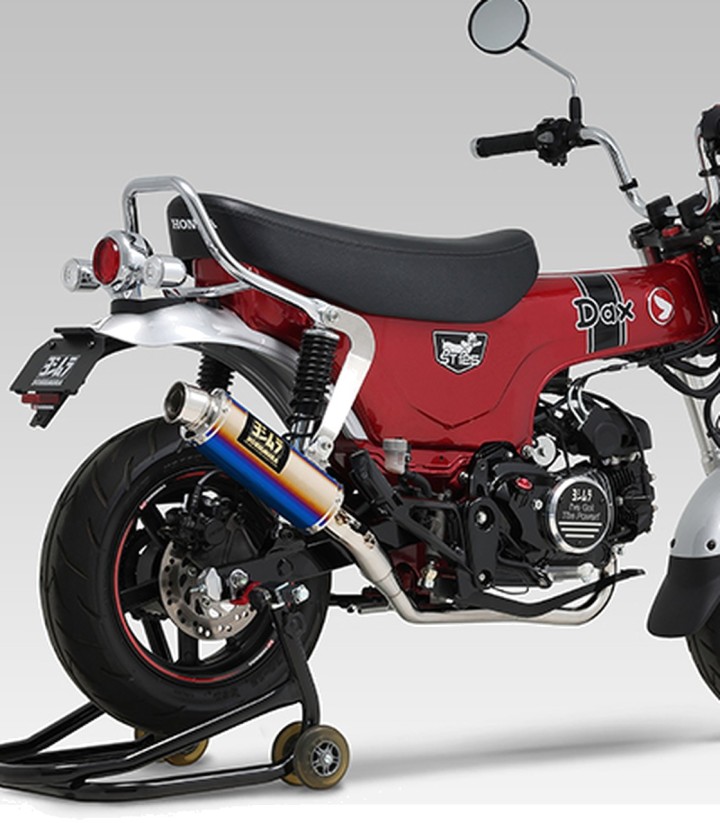 Ligne d’échappement complète Yoshimura JMCA Titane bleu pour Honda ST 125 Dax (23-25) 110a-45h-5x80b