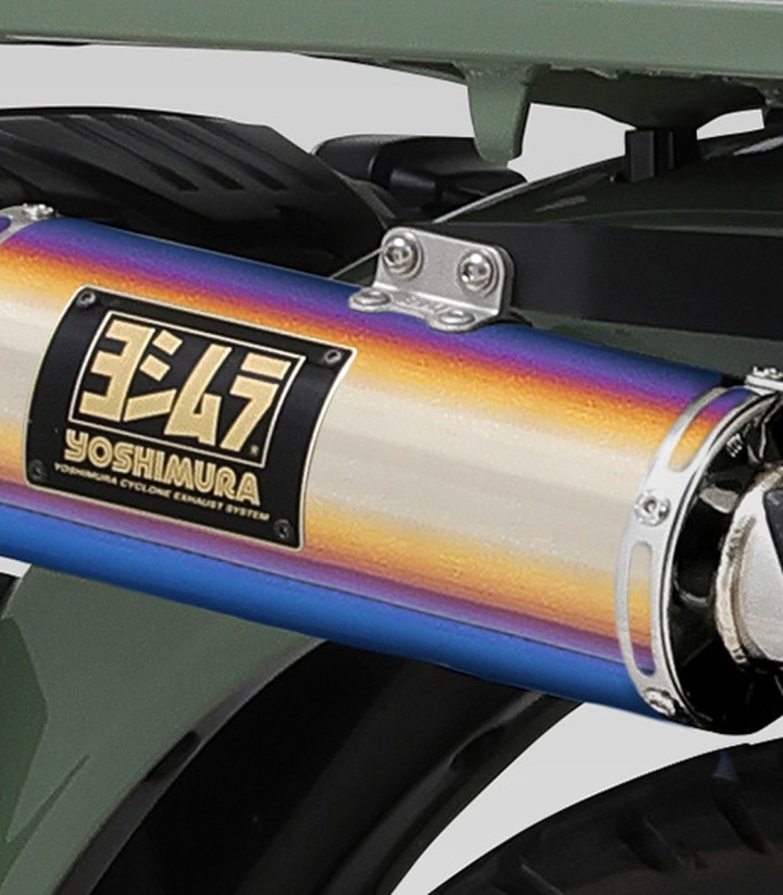 Escape completo Yoshimura JMCA Titânio azul para Honda CT 125 (20-25) 110a-46g-5u80b