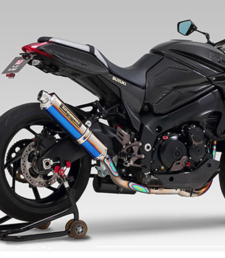 Komplettauspuff Yoshimura JMCA Fire Spec Blaues Titan für Suzuki GSXS 1000 Katana (19-21) 110-199f8280b
