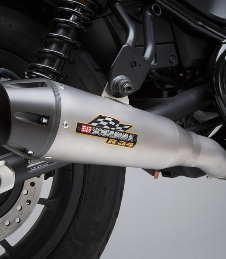 Auspuff Yoshimura R-34 Aluminium für Honda CMX 500 Rebel (17-21) 12570bt510