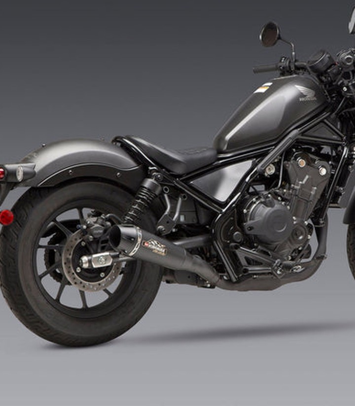 Auspuff Yoshimura R-34 Stahl mit Carbon-Endkappe für Honda CMX 500 Rebel (17-21) 12570bt810